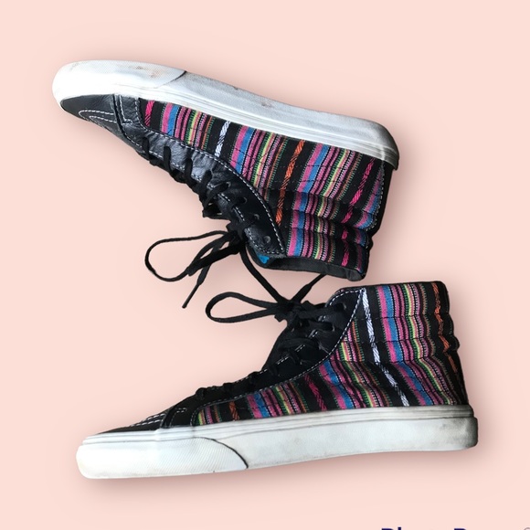 Unisex Vans leather upper sk8-hi vintage skateboarding shoes W’size 8 M’… - Picture 5 of 7